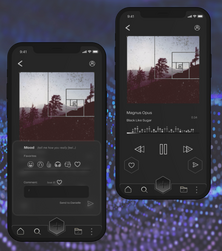 music app home screen